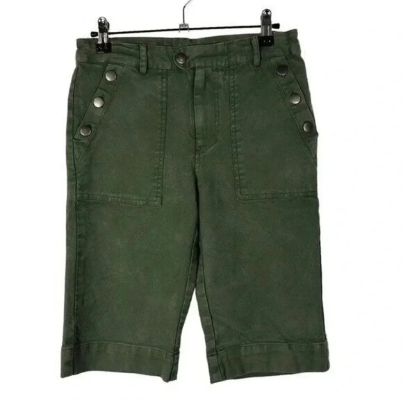 Chaser Hunter Green Vintage Canvas Bermuda Shorts S - Picture 1 of 4